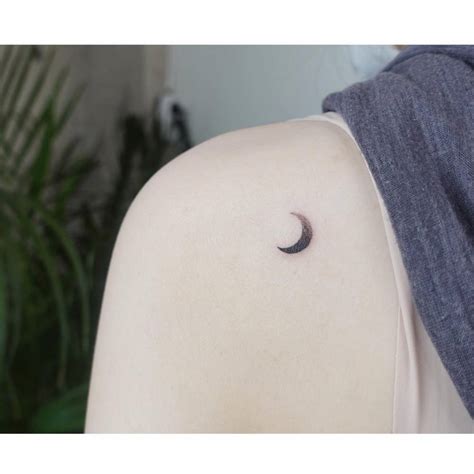 Waxing Crescent Moon Phase Tattoo At Mickey Munos Blog