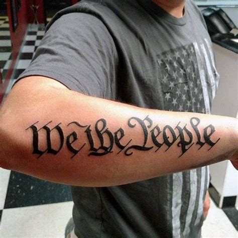 We The People Forearm Tattoo We The People Forearm Tattoo