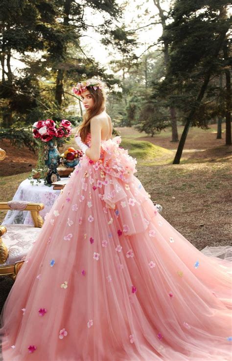 Best Wedding Dress Pink Colour Ideas