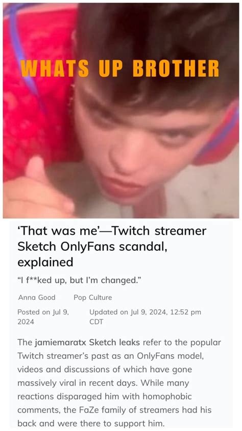 Whats Up Brother Amp 39 That Was Me Amp 39 Twitch Streamer Sketch Onlyfans Scandal Whats Up Brother Amp 39 That Was Me Amp 39 Twitch Streamer Sketch Onlyfans Scandal