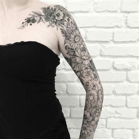 Wildflower Tattoo Sleeve