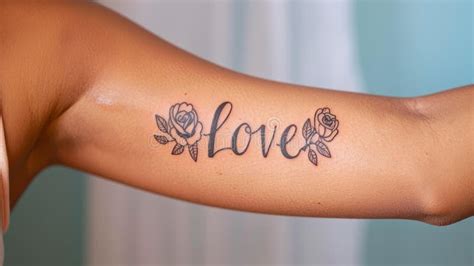Word Love Tattoo Designs