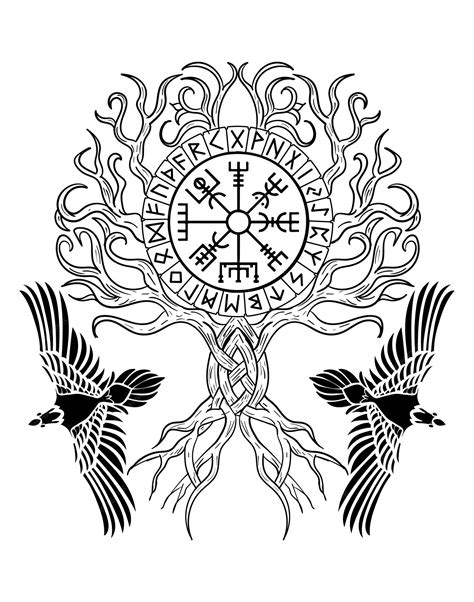 Yggdrasil Symbol Tattoo